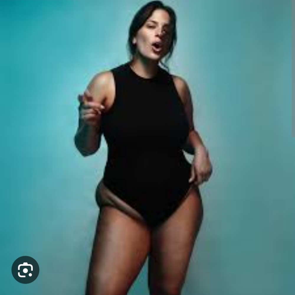 Knix x Ashley Graham Micro Modal Rib Thong Bodysuit sz Xxxl, color Daylight